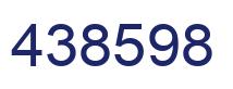 Number 438598 blue image