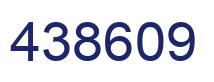 Número 438609 imagen azul
