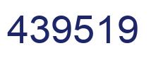 Number 439519 blue image