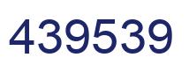 Number 439539 blue image