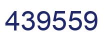 Number 439559 blue image