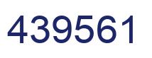 Number 439561 blue image