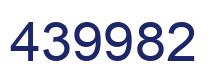 Número 439982 imagen azul