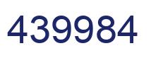 Número 439984 imagen azul
