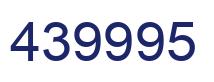Number 439995 blue image