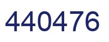 Number 440476 blue image