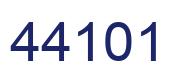 Number 44101 blue image