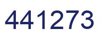 Number 441273 blue image