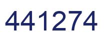 Number 441274 blue image