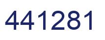 Number 441281 blue image