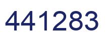 Number 441283 blue image