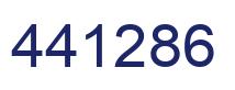 Number 441286 blue image