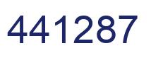 Number 441287 blue image