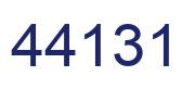 Number 44131 blue image