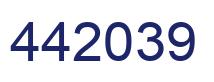 Número 442039 imagen azul