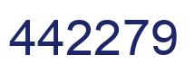 Number 442279 blue image