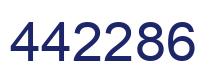 Number 442286 blue image