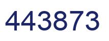 Número 443873 imagen azul