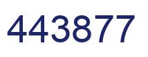 Número 443877 imagen azul