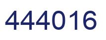 Number 444016 blue image