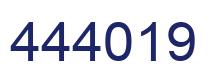 Number 444019 blue image
