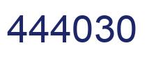 Number 444030 blue image