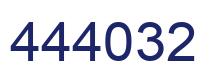 Número 444032 imagen azul