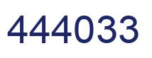 Number 444033 blue image