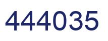 Número 444035 imagen azul