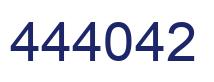 Number 444042 blue image