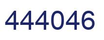 Number 444046 blue image