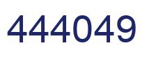 Number 444049 blue image
