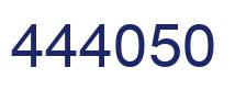 Number 444050 blue image