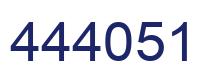 Number 444051 blue image