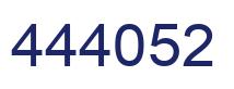 Number 444052 blue image