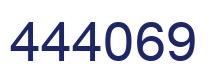 Number 444069 blue image