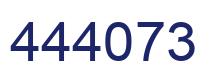 Number 444073 blue image