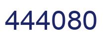 Number 444080 blue image