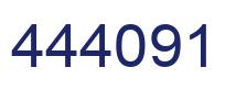 Number 444091 blue image