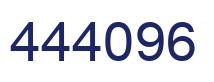 Número 444096 imagen azul