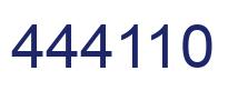 Número 444110 imagen azul