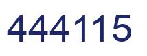 Número 444115 imagen azul
