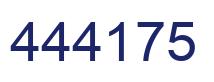 Number 444175 blue image