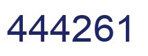 Number 444261 blue image