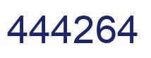 Number 444264 blue image