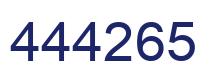 Número 444265 imagen azul