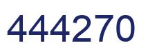 Number 444270 blue image