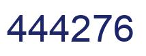 Number 444276 blue image