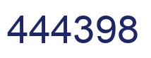 Number 444398 blue image