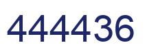 Number 444436 blue image